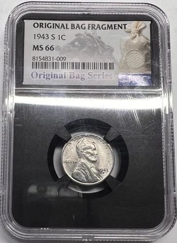1943 S NGC MS 66 Lincoln Wheat Steel Cent
