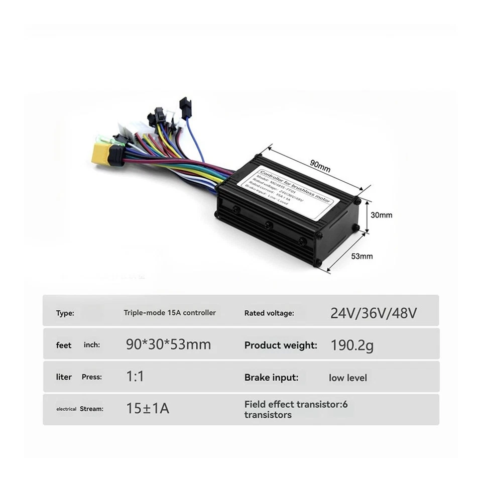 E-Bike 24V-48V 250W 15A Three Model Sine wave Controller with Display CS866 UKS6 - Image 4 of 4