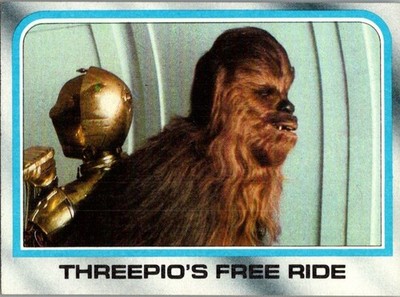 1980 Topps THREEPIO'S FREE RIDE THE EMPIRE STRIKES BACK #217