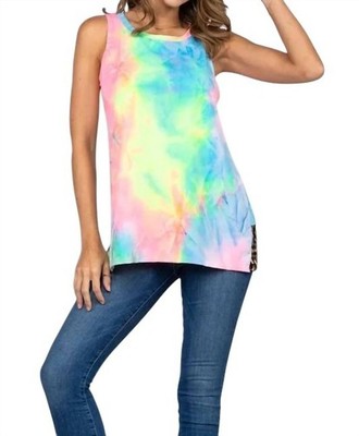 Heimish Usa Open Back Tank Top Tie Dye