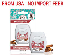 GuruNanda Expandable Waxed Dental Floss for Gentle, Deep Cleaning Wide Teeth Flo