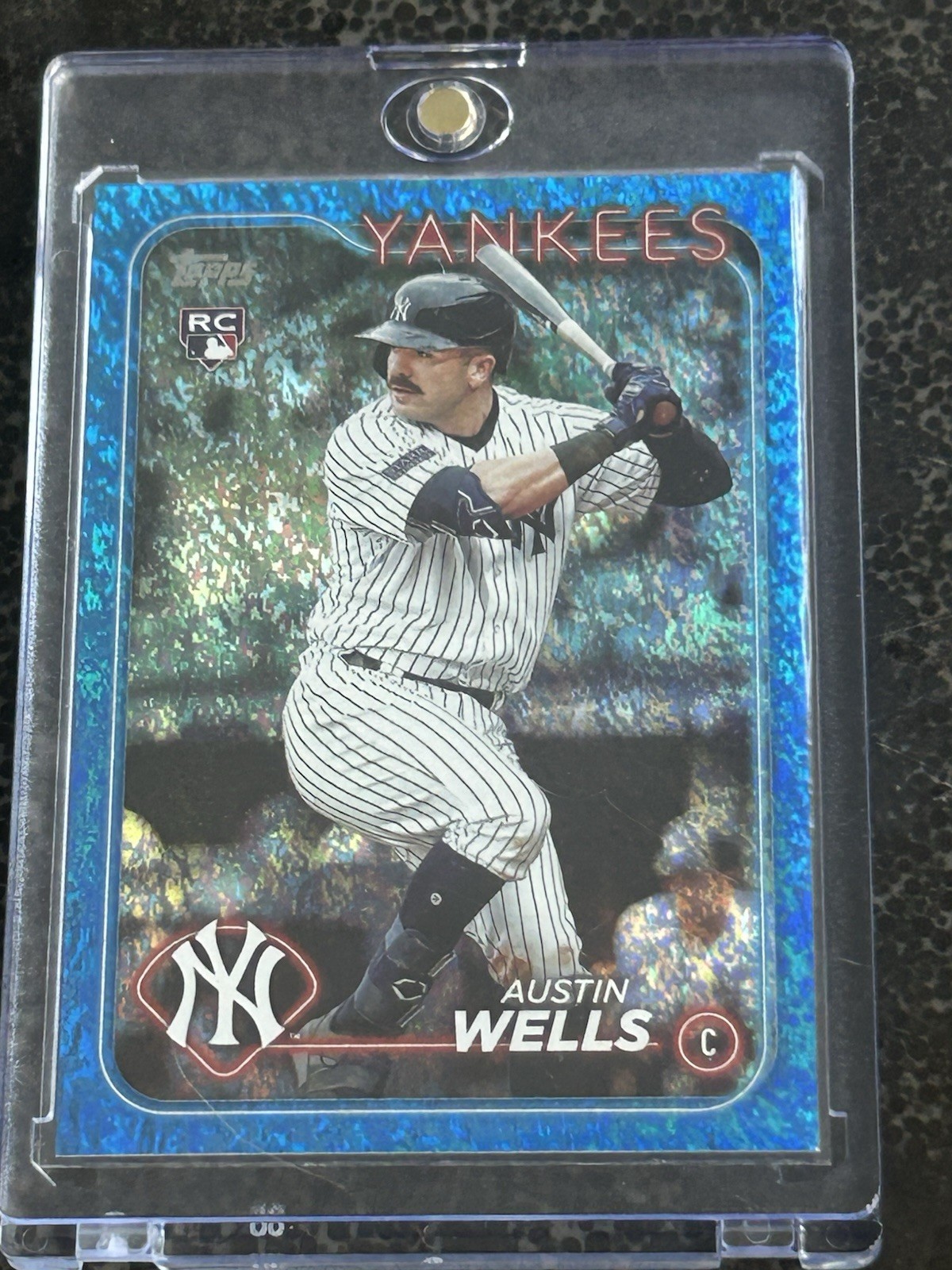 2024 Topps Series 2 - Austin Wells #624 Blue Foil /999 (RC)