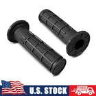 Rubber 7/8" Handlebar Hand Grips For Yamaha Raptor Grizzly 700 660 350 125 Black