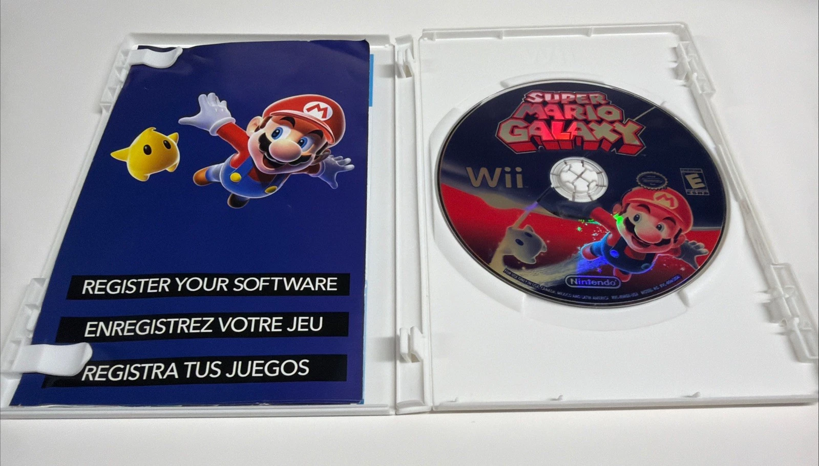 Wii Super Mario Galaxy (2007, Nintendo Wii) Complete w/ Manual & Tested
