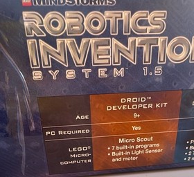 LEGO Mindstorms Robotics Invention System 1.5 Set 3804 Complete PC Required