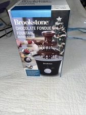 Brookstone chocolate fondue fountain retro style, new
