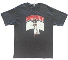 Sam Hunt Shirt Mens M Black M&O Gold 2023 Summer On The Outskirts Tour Band Tee