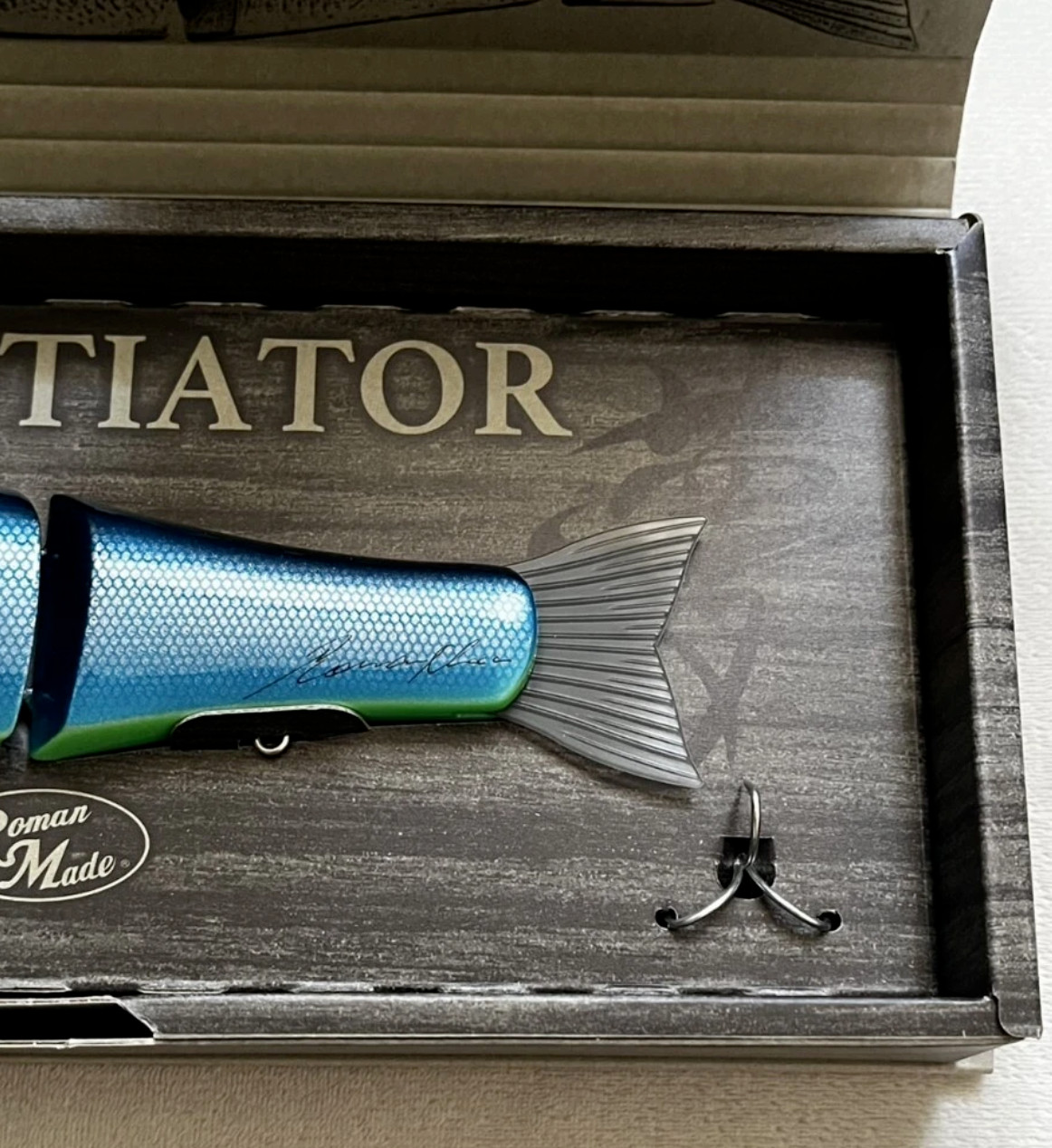 Roman Made Negotiator Guardian Blue Limited Color Swimbait Lure New in Box - Image 3