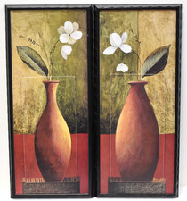 Set of Framed Flower Artwork