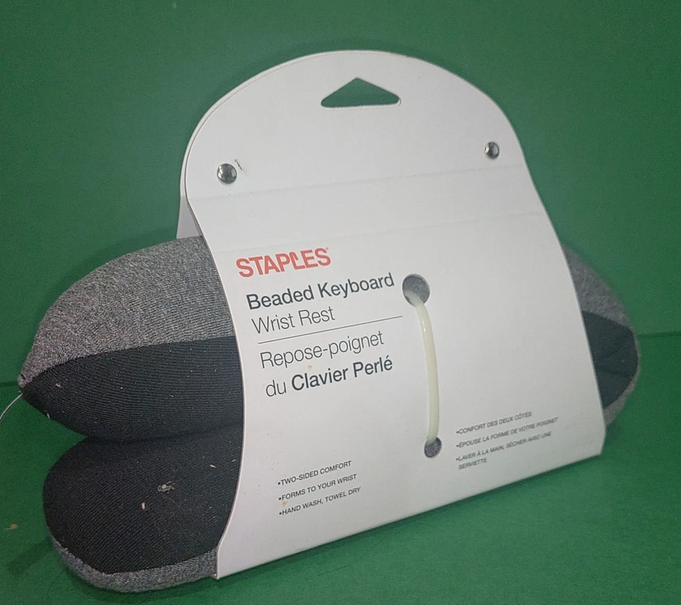 Reposamuñecas teclado grapas con cuentas con micro cuentas gris nuevo Foto 3 de 4