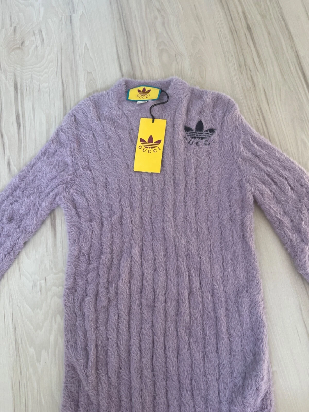 Robe pull violet Gucci adidas