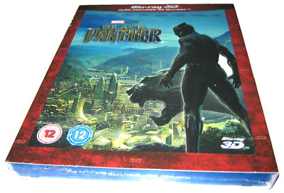 Black Panther - Chadwick Boseman - 3D Blu-Ray - New Sealed - Region B