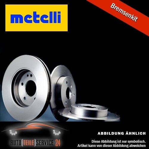 1X  Disco Freno Metelli 23-1394 per Citroën Peugeot DS Assale Posteriore