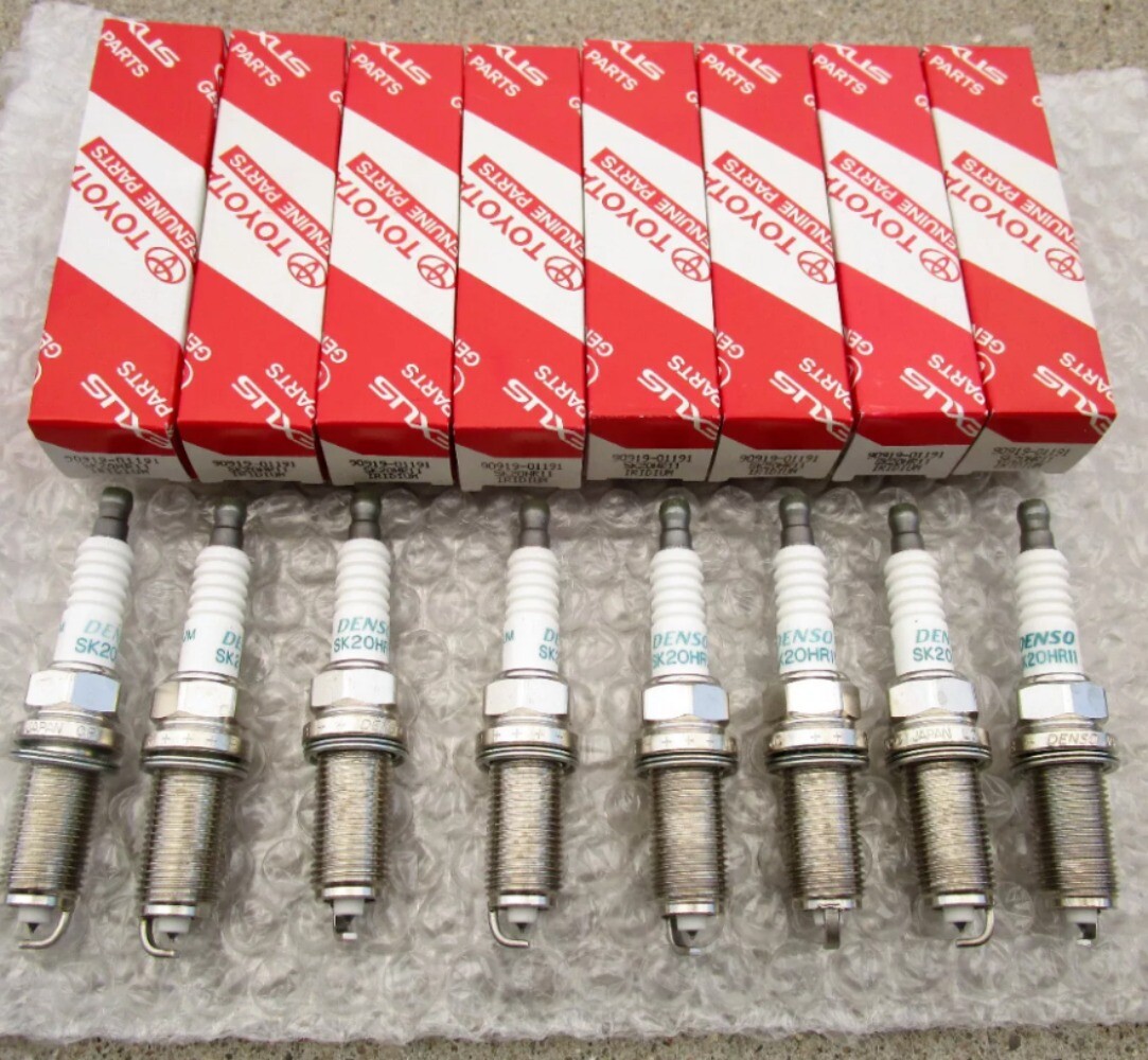 New Set of 8PCS OEM 90919-01191 Spark Plugs for 2007-2021 TOYOT TUNDRA 5.7L V8