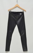 HELMUT LANG Luxury Women's Black Stretch Leggings Size 27 Made in USA