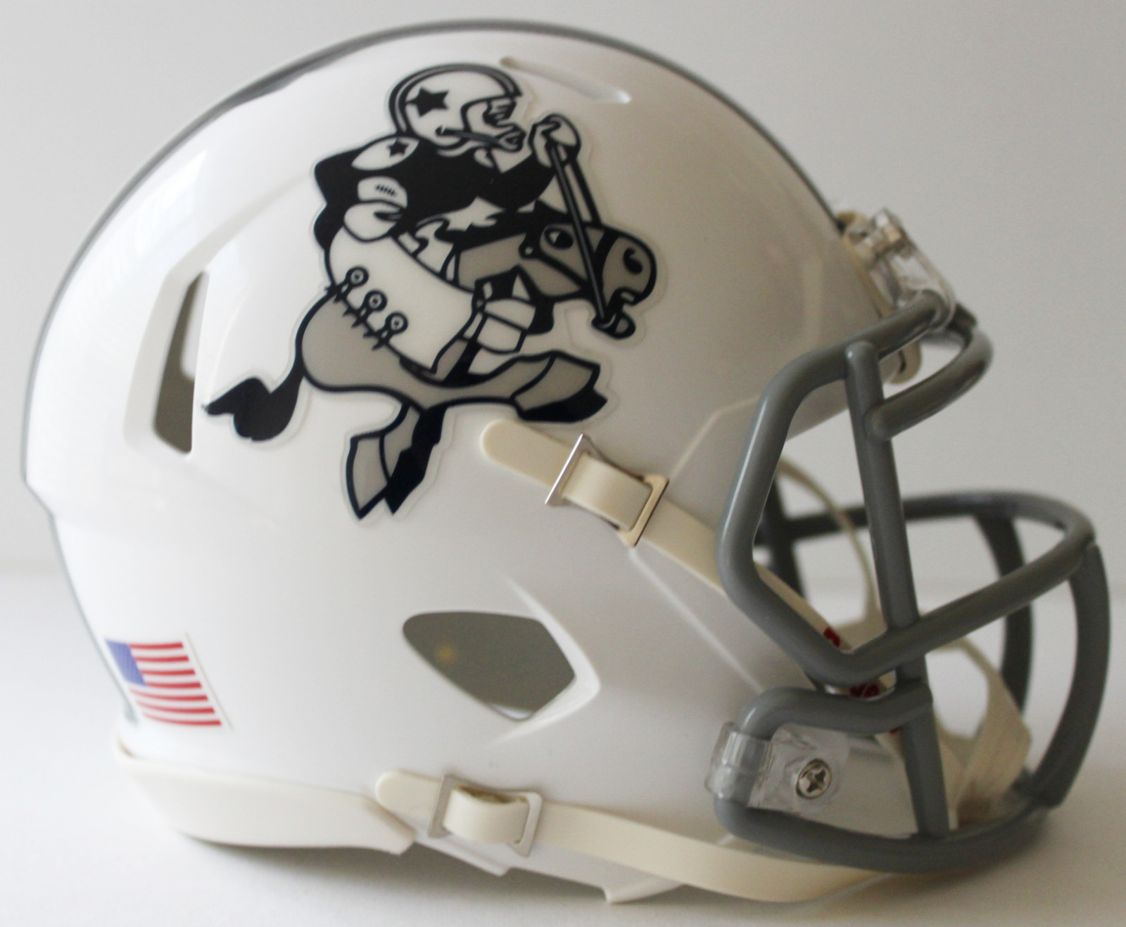 Dallas Cowboys Cowboy Joe Throwback Logo Custom Mini Helmet - Main Image