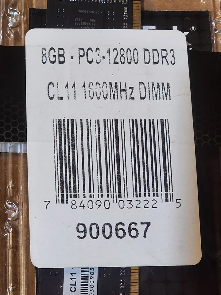 VisionTek 8GB 1600MHz DDR3 PC3-12800 DIMM RAM Memory Module Brand New CL 11 - Image 2 of 4