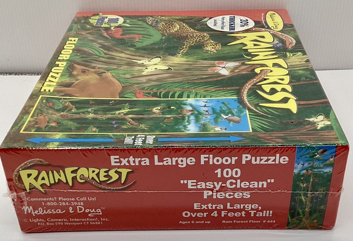 Melissa & Doug Rainforest 100 Piece Extra Lg Floor Jigsaw