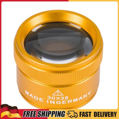 30X Magnifying Glass Optical Lens Magnifier Coin Watch Repair Loupe (Gold)