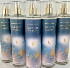 5 (FIVE) SWEATER WEATHER 8oz Fine Fragrance MIST Bath and & Body Works
