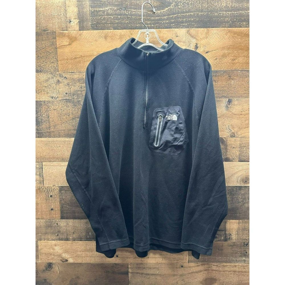 North Face Mens X-Large 1/4 Zip Sweater  