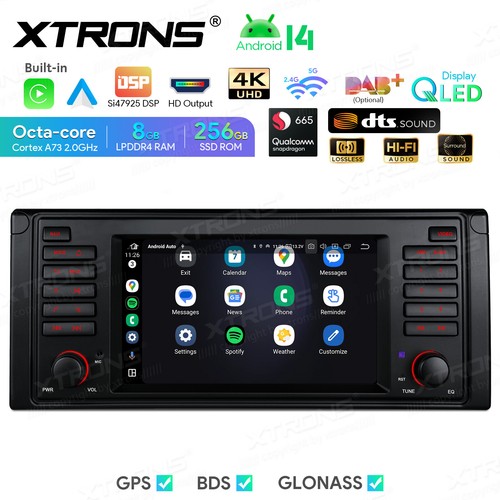 Android 14 7" Car Stereo 8GB 256GB 8-Core GPS NAVI WIFI DSP DTS HiFi for BMW E39 - Picture 5 of 20