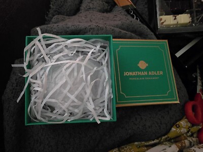 Jonathan Adler seltener Porzellan Kugelfisch Weihnachtsschmuck Neu in OVP