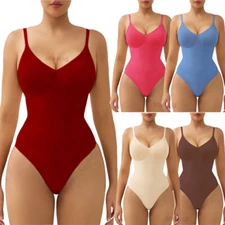 Snatched Bodysuit Shapewear Tummy Control Bodysuit Full Body Shaper Waist Train