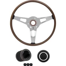 Oer Me1862 Wood Grain Rim Blow Steering Wheel Kit 1970 Challenger And Barracuda