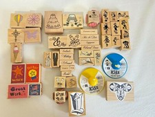 46 Assorted Wood Base Rubber Stamps Studio G Craft Smart Wedding Celebration