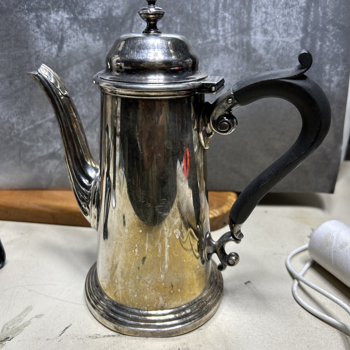 Harrison Brothers & Howson Alpha Silver Plate Coffee Pot – Made in