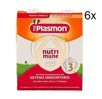 6X Plasmon Latte Di Crescita Nutri-Mune Wachstumsmilch Milch FüR Kinder 2X 500Ml