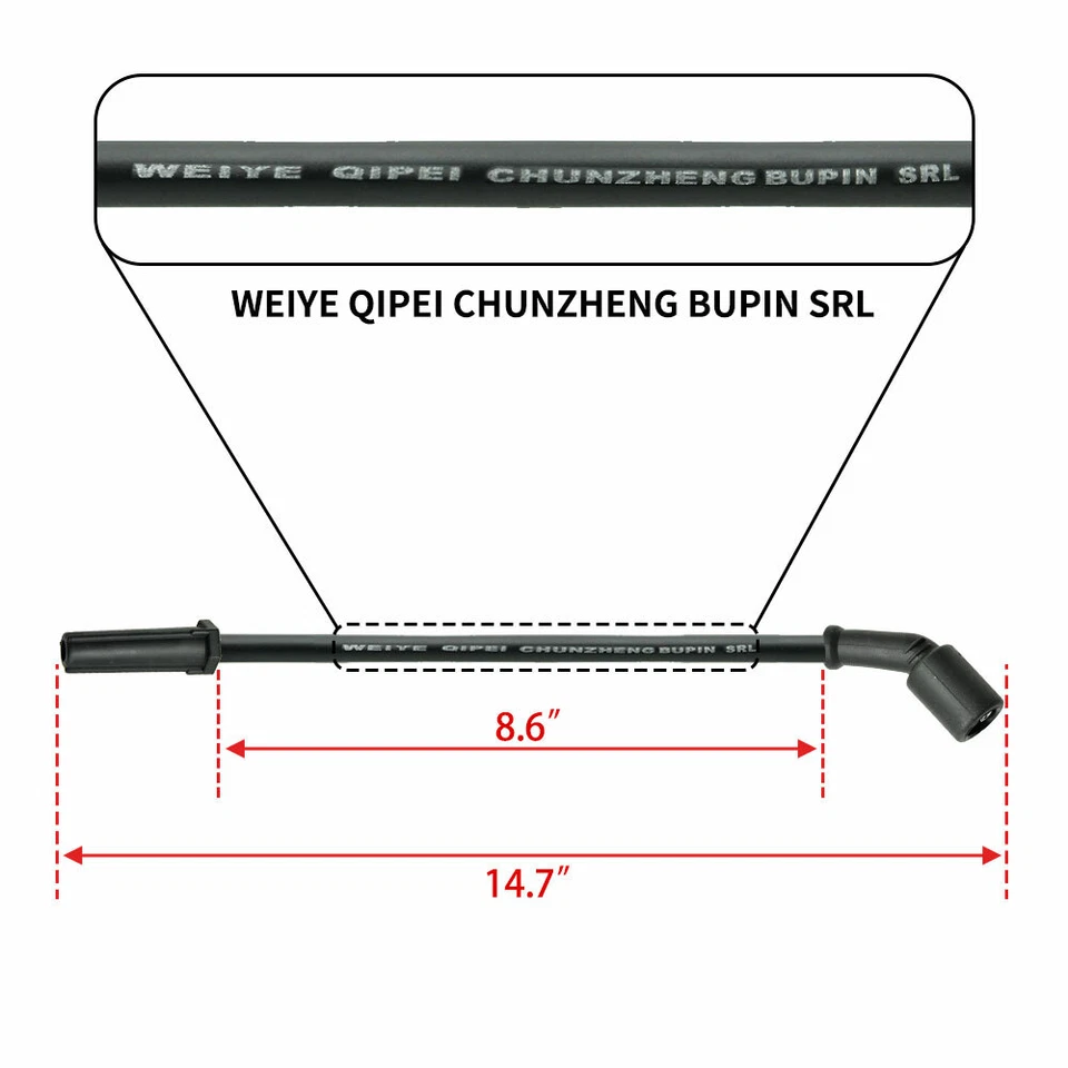 8X OEM Ignition Coil & Iridium Spark Plugs & Wires For Chevy GMC 5.3 6.2L UF413 - Image 3 of 4