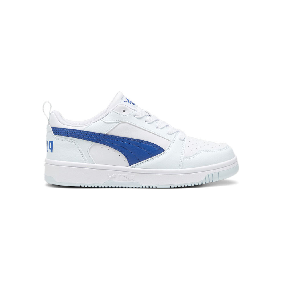 Puma Rebound V6 Lo Белые кроссовки на шнуровке для мальчиков Повседневная обувь 39383310