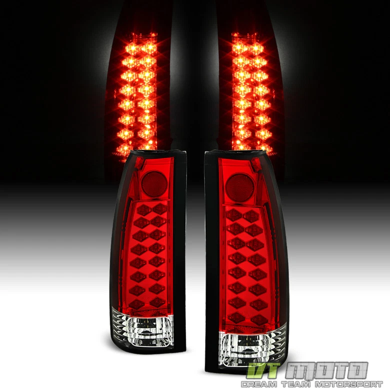 1988 - 1998 雪佛兰 Silverado Suburban Tahoe Sierra C10 红色流明 LED 尾灯 — 第 3/4 张图片