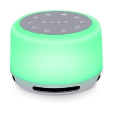 Sleep Sound Machine 24 Natural Soothing Sounds 7 Color Breathing Lights and N...