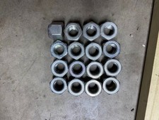 12mm-1.5 x 14mm Zinc Plated Steel Fine Thread Open End Wheel Lug Nuts 16 pcs. 