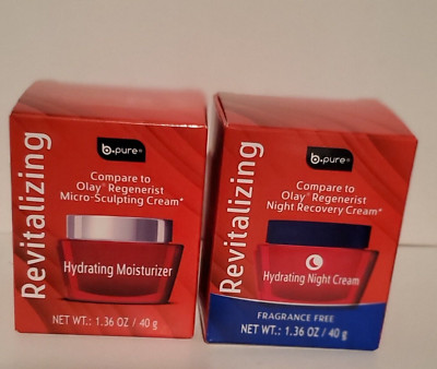 b-pure Revitalizing Hydrating Fragrance Free Night Cream & Hydrating Moisturizer