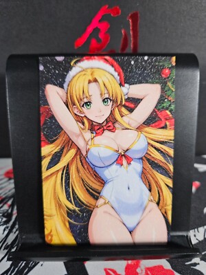 Asia Argento High School DxD Art Card Glitter Anime Waifu CCG Christmas