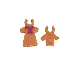 VINTAGE 1997 BLUEBIRD MAGICAL MOVIN POLLYVILLE POLLY POCKET 17310 ORANGE CLOTHES