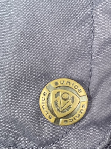Sunice Medium Golf Zip Up Navy Windbreaker Jacket Miss Cinch Waist Bead Inside - Picture 4 of 16