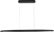 Wood LED Linear Pendant Light 39 Inch Black, Fixture, Ceiling, Kitchen Island