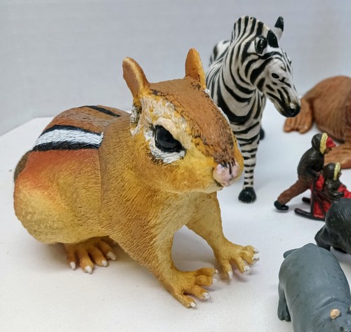 Lotto di 27 animali vintage e moderni fattoria safari gatti fauna selvatica oceano persone taglie - Foto 5 di 11