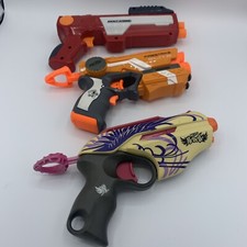 LOT 3 dart guns Nerf Elite Firestrike and Rebelle / BuzzBee Exact Strike
