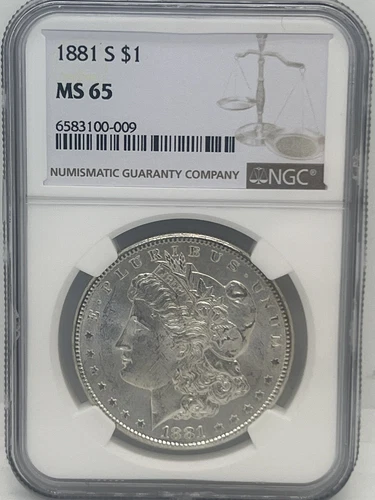 1881 S Morgan Silver Dollar NGC MS65  #5746-05261