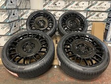 VW Transporter T6 7 20" Alloy Wheels + Tyres Black ALUWERKS CONCAVE AERO + Tyres