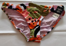 Bar III Jungle Tropical MultiColor Swim Bottoms Size Large