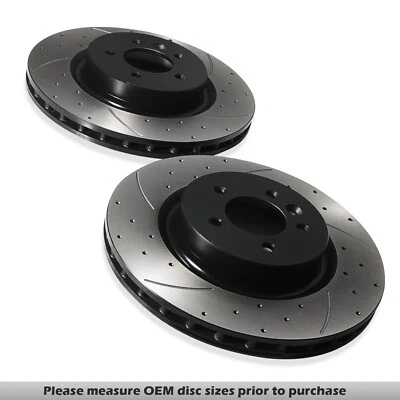 FRONT DRILLED GROOVED 360MM BRAKE DISCS PAIR FOR RANGE ROVER SPORT L320 05-13