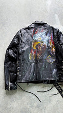 Vintage 80s 90s Custom Harley Davidson First Genuine Leather Jacket Men s 44