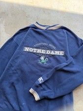 Vintage 90s Starter Notre Dame Fighting Irish Crewneck Sweatshirt XL